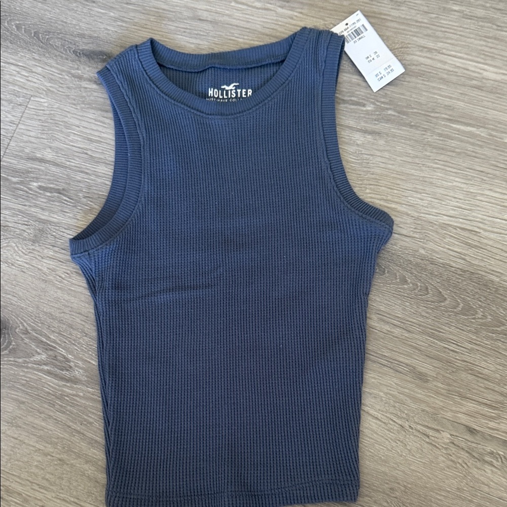 Hollister Navy Sleeveless Top xxs